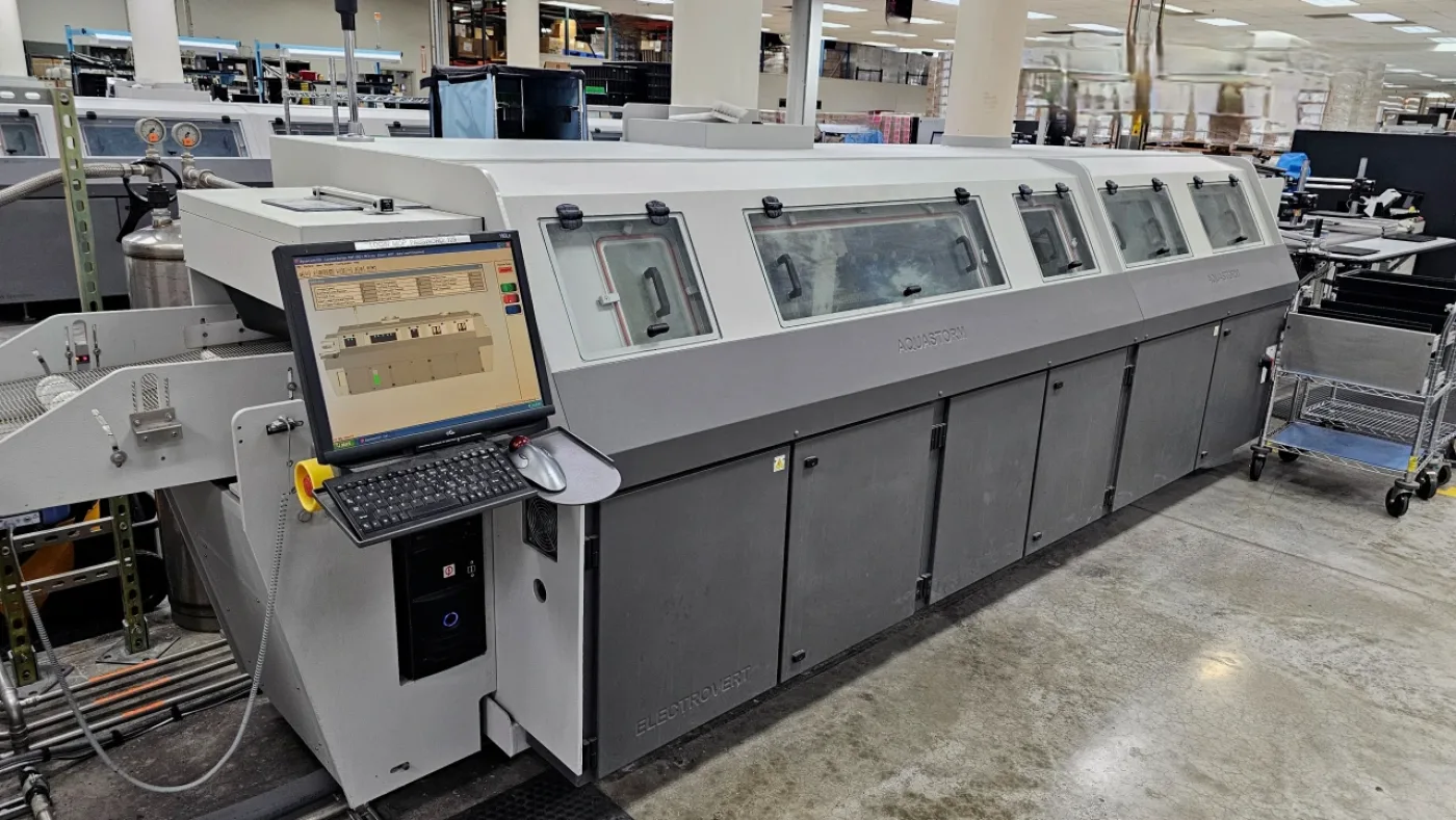 SPEEDLINE / ELECTROVERT Aquastorm 100C In-Line PCB Washer, vintage 2014 - 8