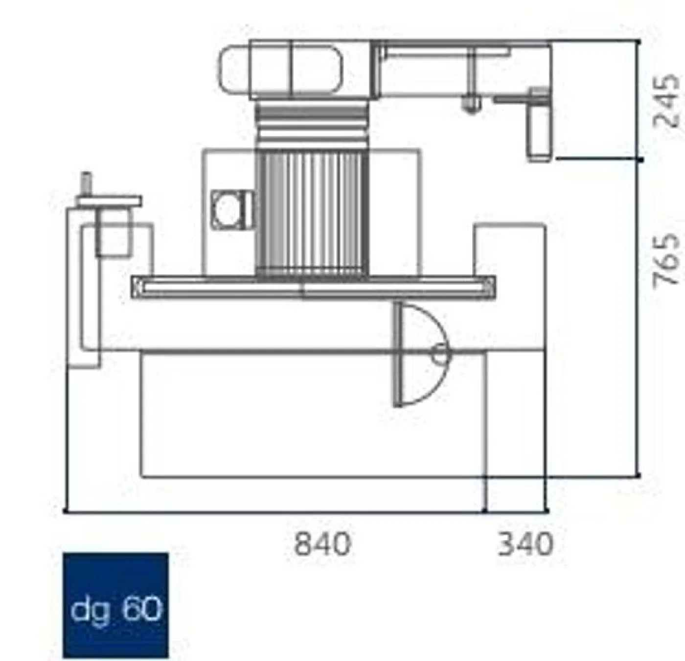LEVIGATRICE COMBINATA DISCO+NASTRO MINIMAX DG60 - 2