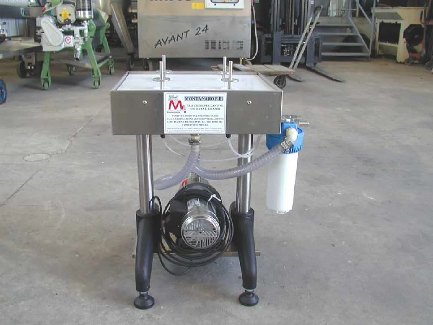 STAINLESS STEEL SEMIAUTOMATIC RINSER MODEL “PT2” WITH PUMP NEW MACHINE - 2