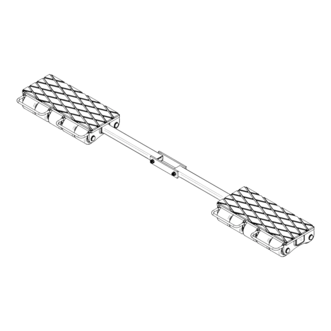 Transportfahrwerk Panzerrollen Set HTS ECO-Skate I 150L+S / 30t Traglast Art.-Nr. 10.150.00.10 - 5
