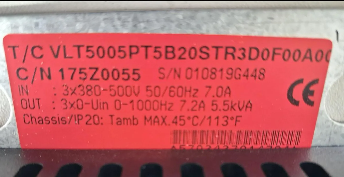 Danfoss VLT 5005 Frequenzumrichter VLT5005PT5B20STR3D0F00A00 - 6