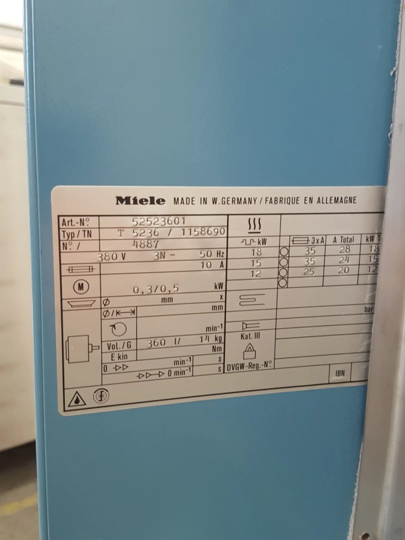 ASCIUGATRICE / ESSICCATOIO MIELE MOD. AUTOMATIC T5236 - 8