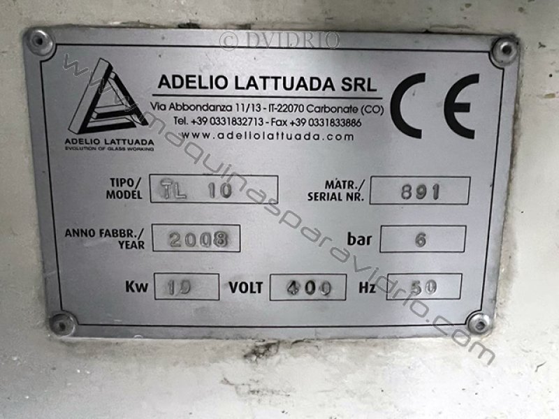CANTEADORA RECTILINEA PARA VIDRIO A. LATTUADA