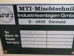 MTI M 1,5 - Hot mixer