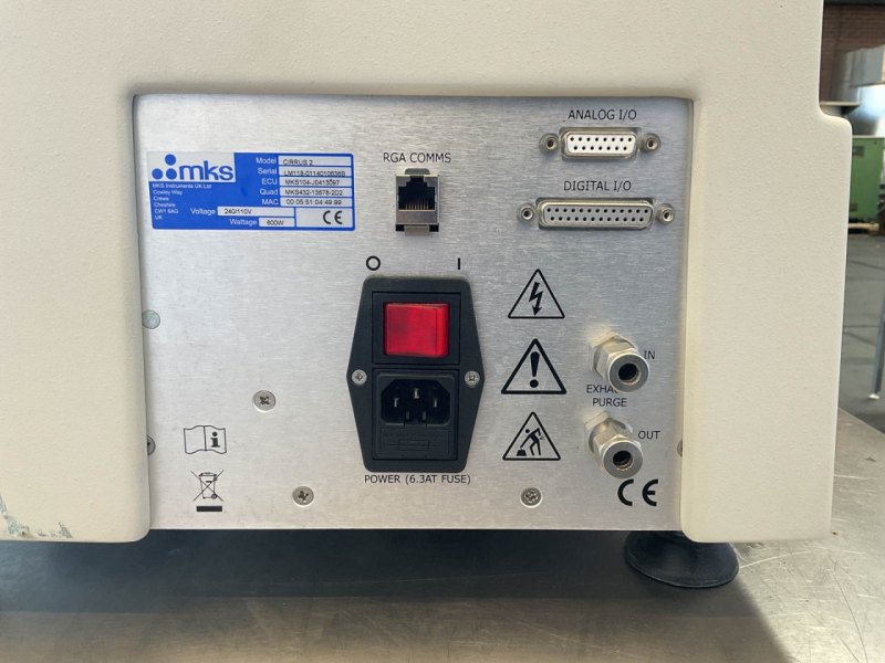 MKS Cirrus 2 Mass spectrometer - Miscellaneous