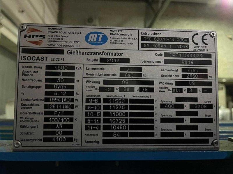 2017 TMC TMC - DRY TYPE Transformer - Transformer
