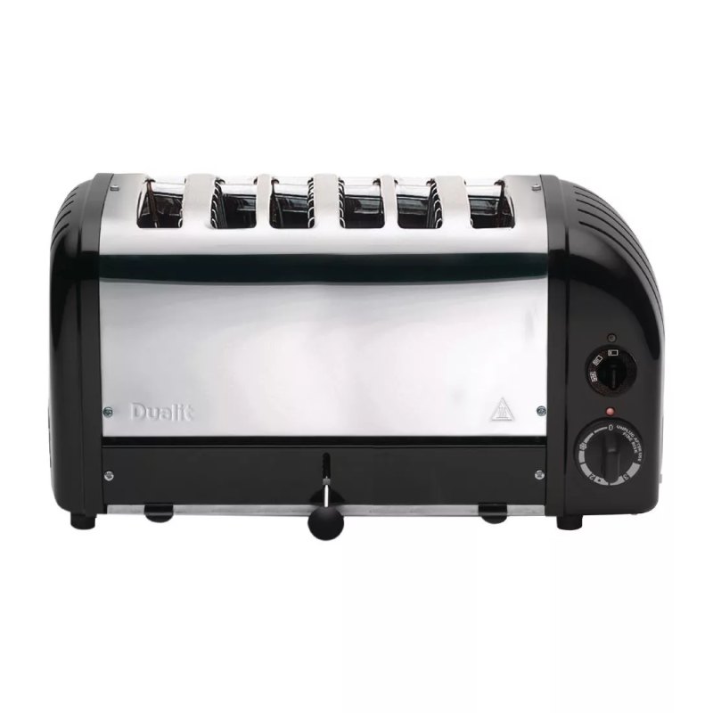 Dualit 6 Slice Vario Toaster Black 60145 - islandcatering