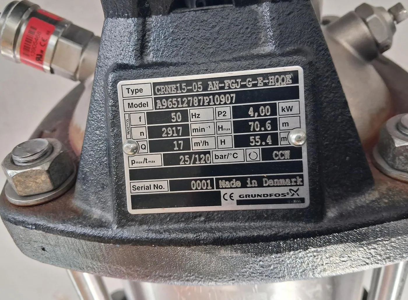 Grundfos CRN 15-05 A-FGJ-G-E-HQQE Vertical Multistage Pump with Grundfos X Drive - 5