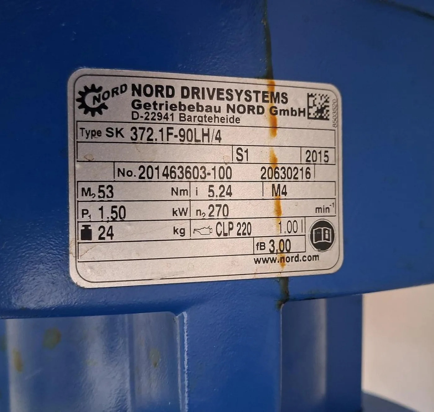 Schwarzer Rührtechnik Tank Agitator with Nord SK 372.1F Gear Motor - 6