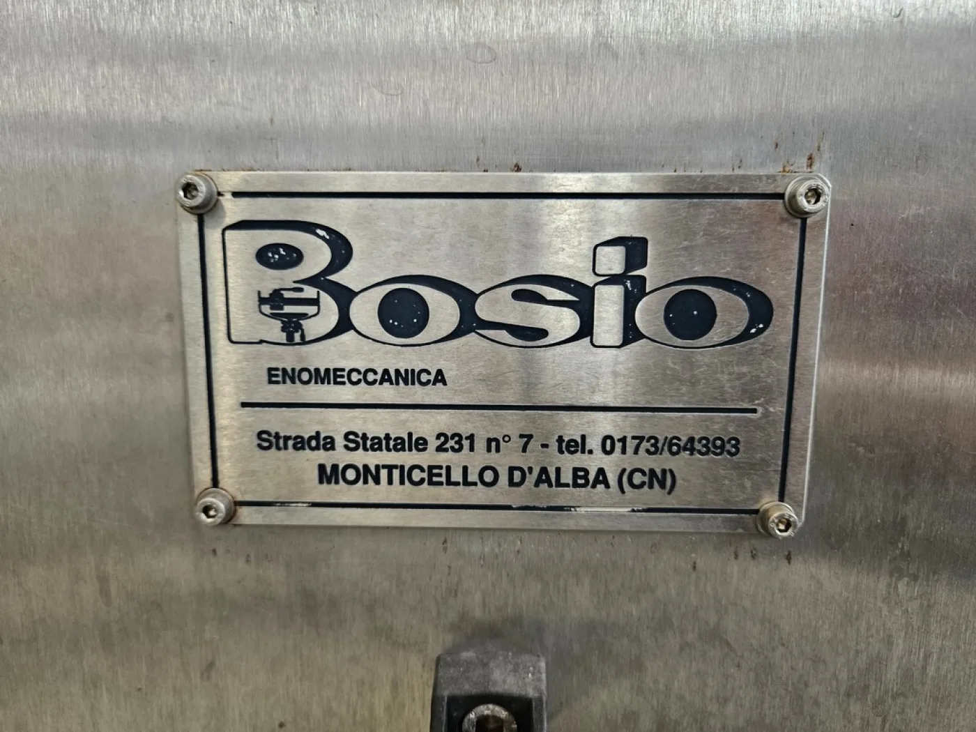 STERILIZER FOR INJECTING SULFUR DIOXIDE INTO BOTTLES, BOSIO BRAND, SECOND-HAND MACHINE - 2