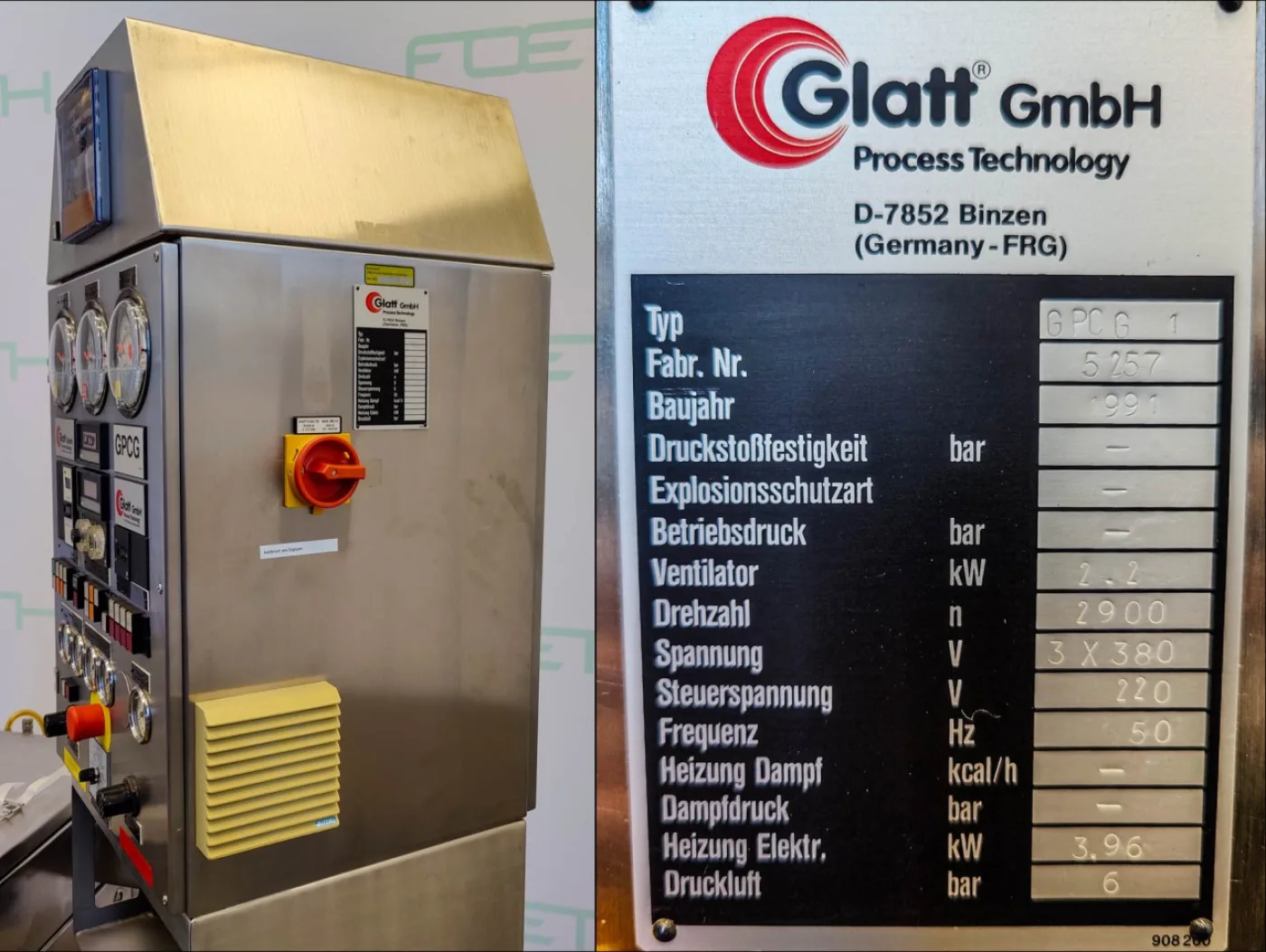 Glatt GPCG-1 - Fluid bed dryer batch - 6