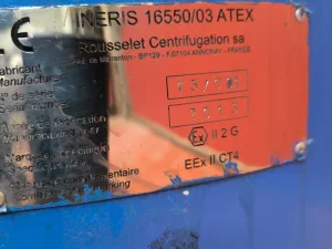 COMTEIFA SC6 ATEX CENTRIFUGE WITH INERTISATION CABINET AND CONTROL PANEL
