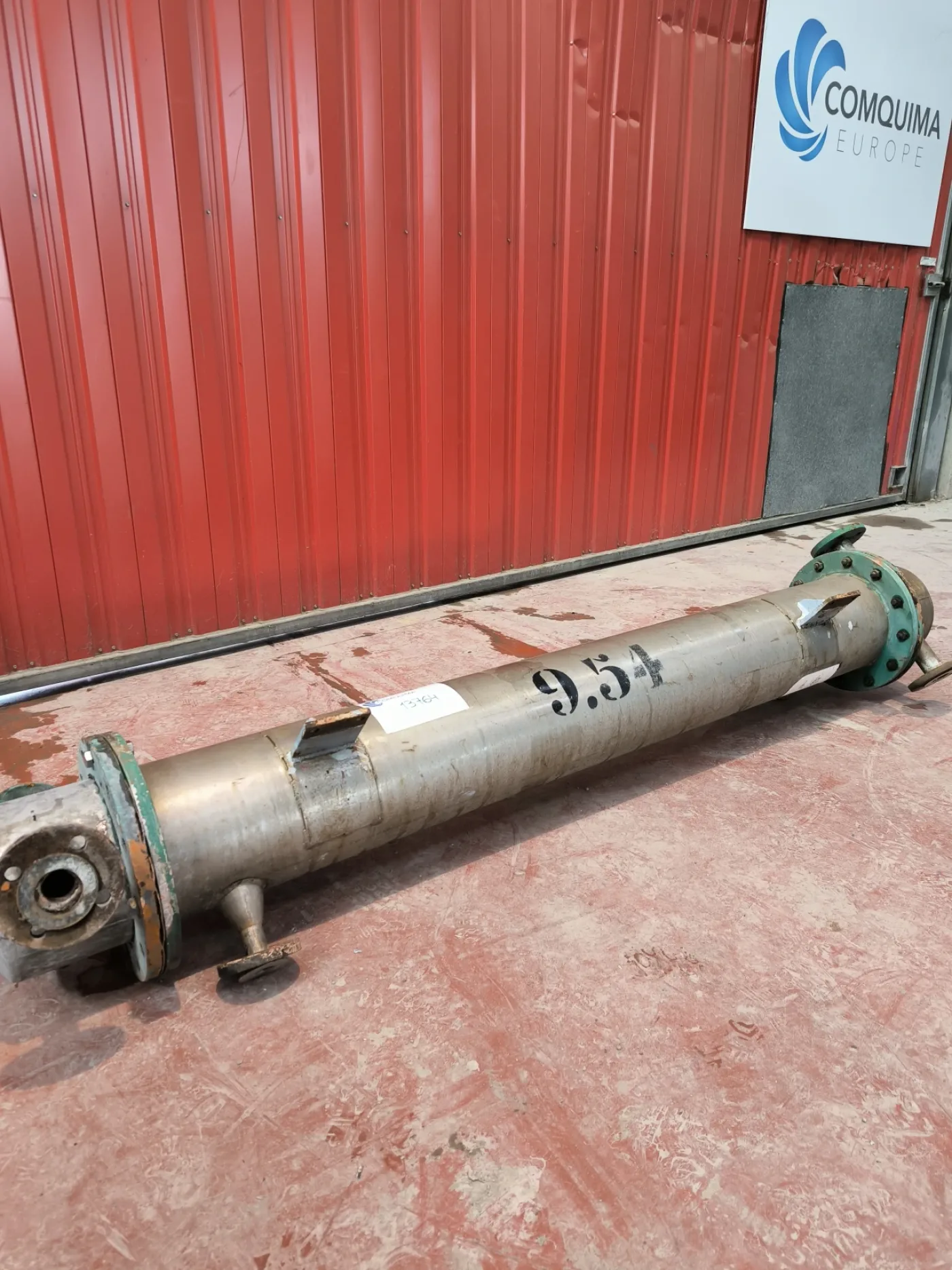 STAINLESS STEEL TUBULAR HEAT EXCHANGER 3.4 M² - 4