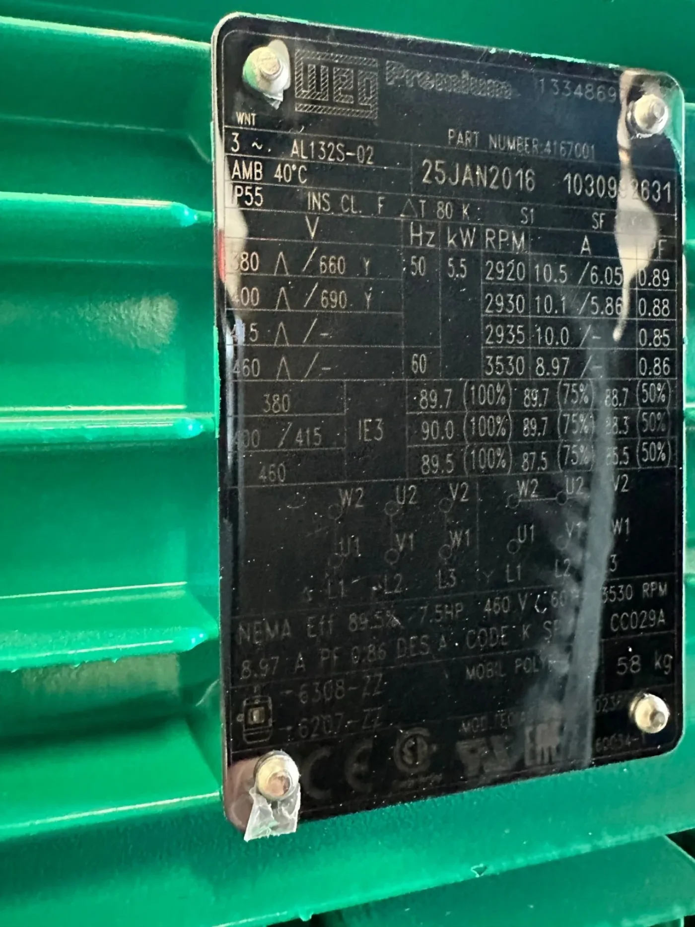 WILO Einstufige Niederdruck-Kreiselpumpe NL50/160 - 5