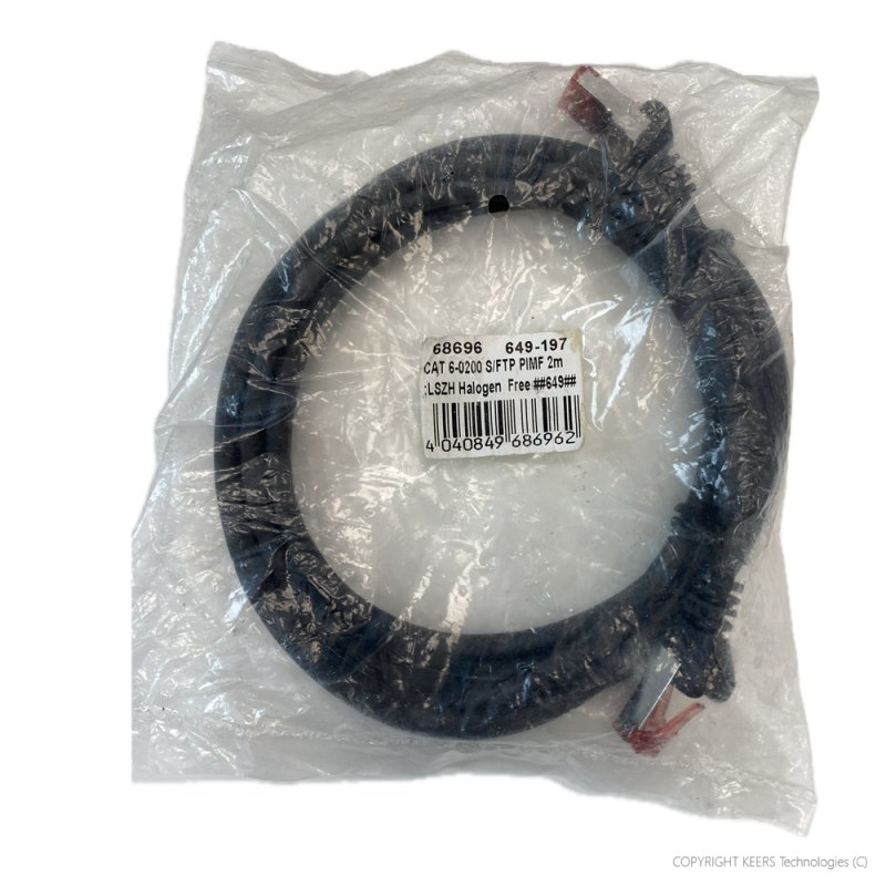 KT-68696 - Goobay - CAT.6 Ethernet Patch Cable 2.0m black