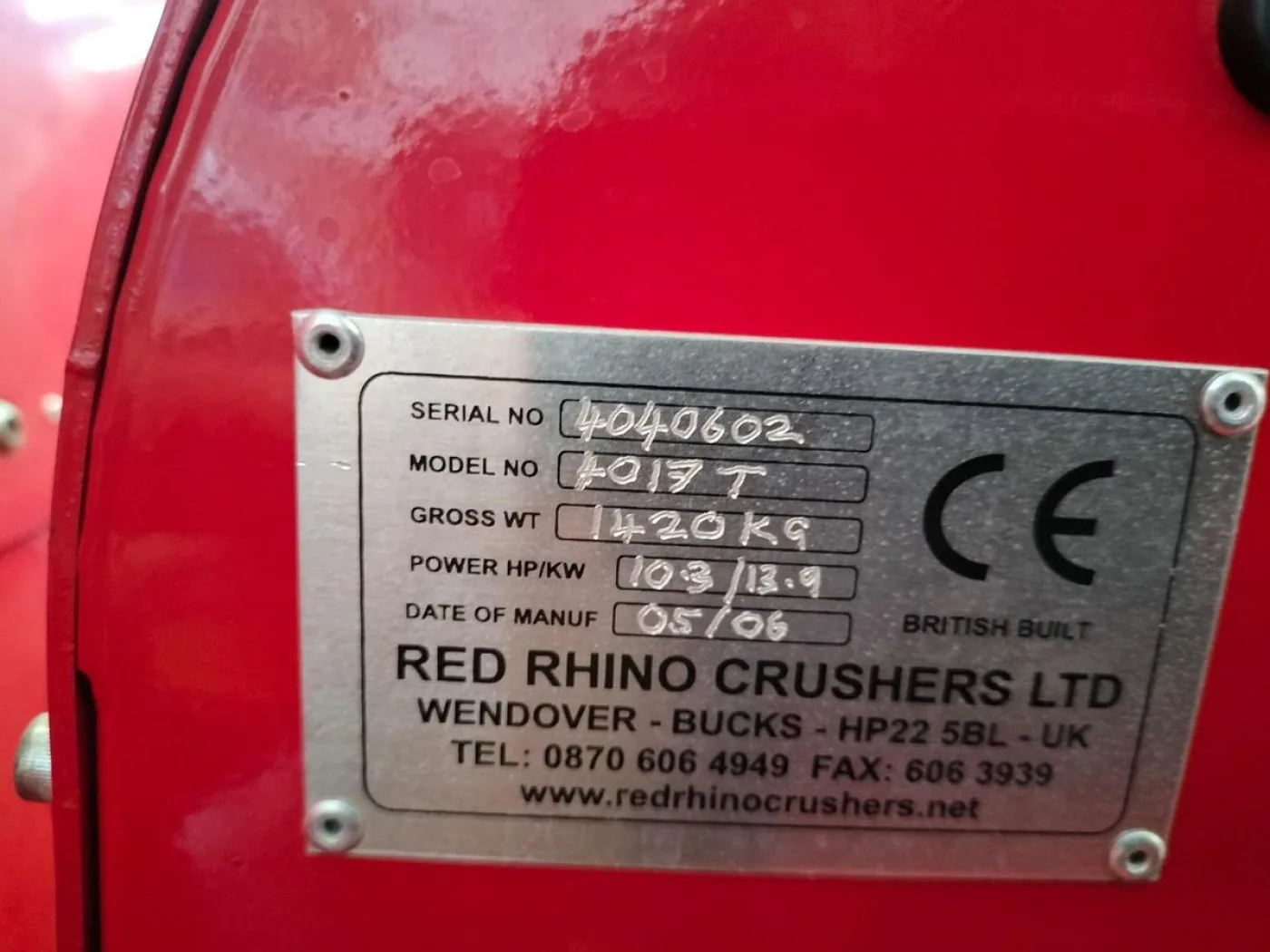 2006 Red Rhino 4017T Mini Crusher - 6