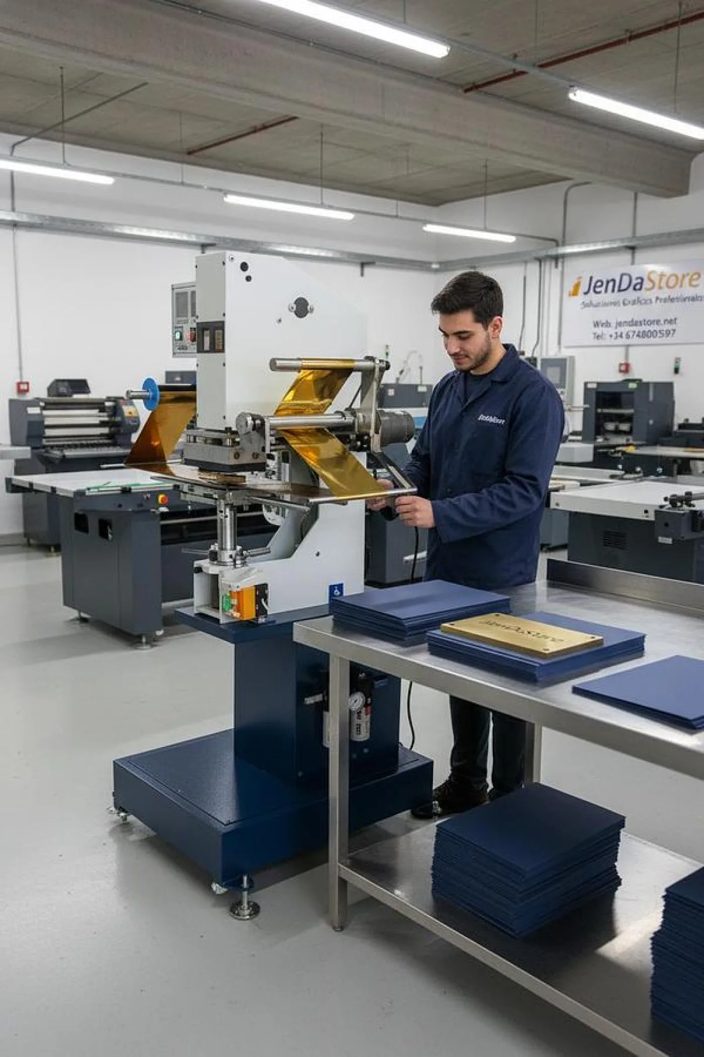 🎁 Máquina Neumática de Estampado para Estuches JDS-TJ-69 - 1