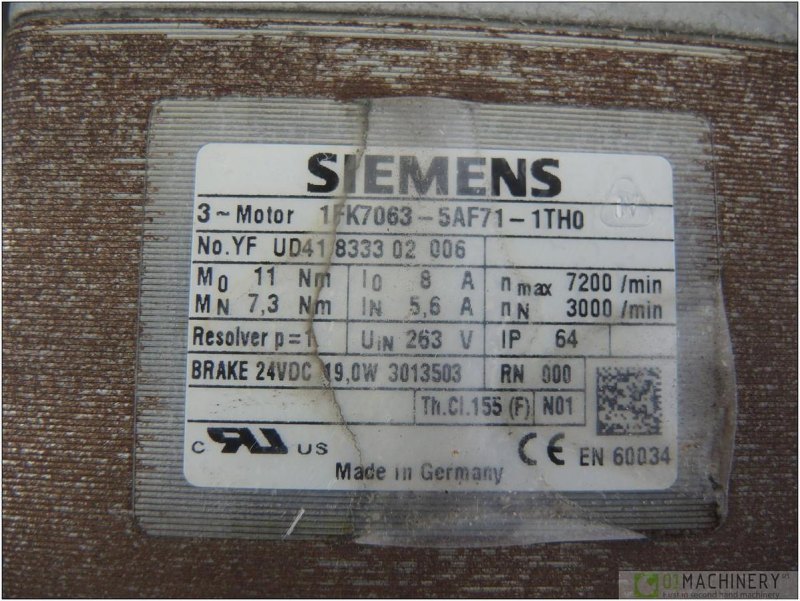 2006 SIEMENS 1FK7063-5AF71-1TH0 AI2944