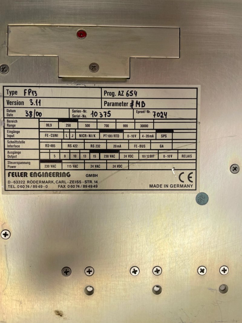 Feller Engineering Temperaturregelung FP13
