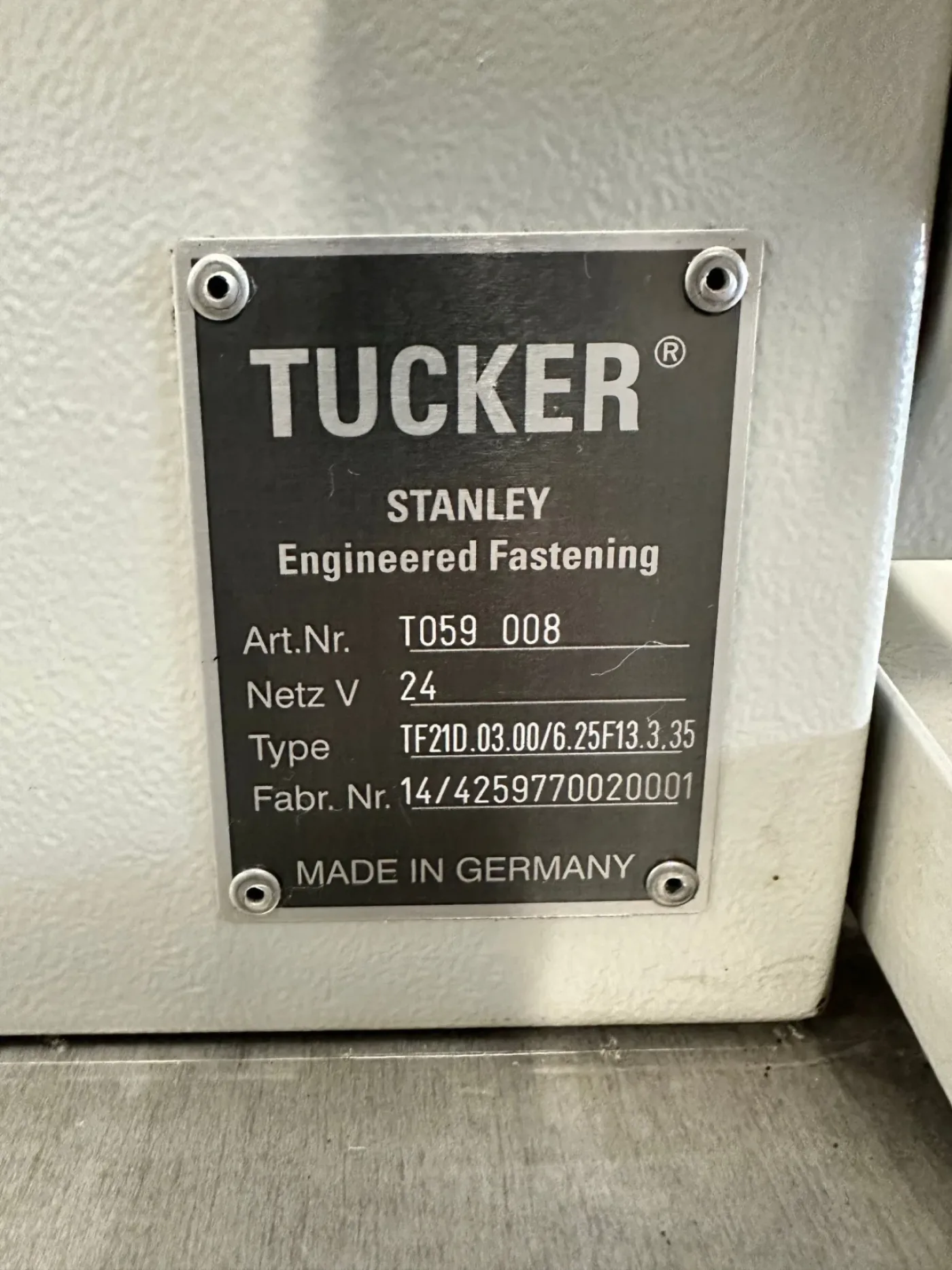 Stanley / Emhart Tucker TE1500 mit TF21 - 3