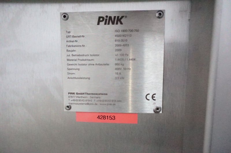 Pink Wertheim VSD-e 300-300-120-2 - Tray dryer