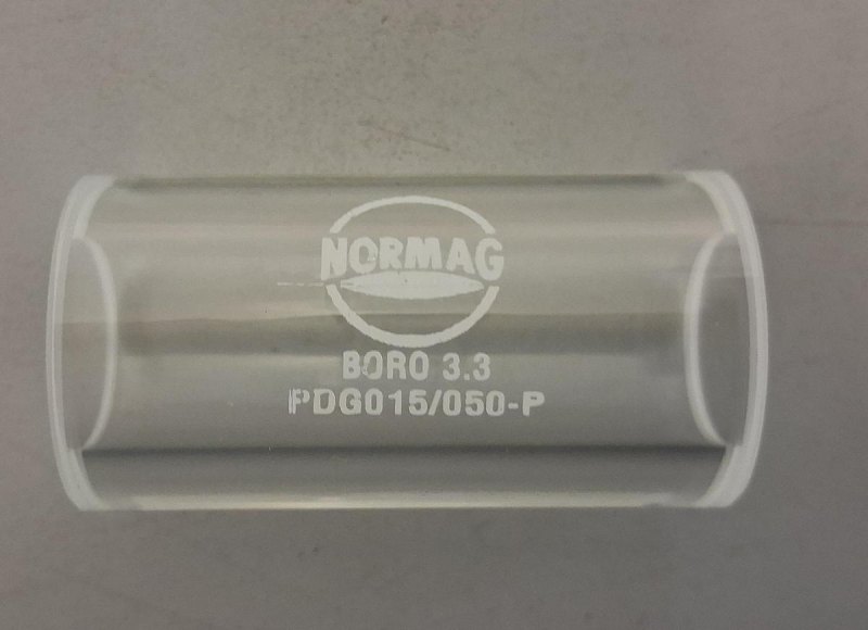 Normag Distanzstück aus Glas Typ PDG015/050-P DN15 Länge 50 mm