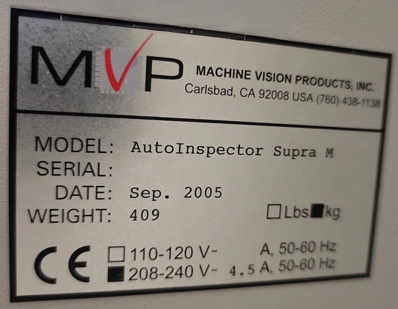 MVP AutoInspector Supra M, AOI, vintage 2005