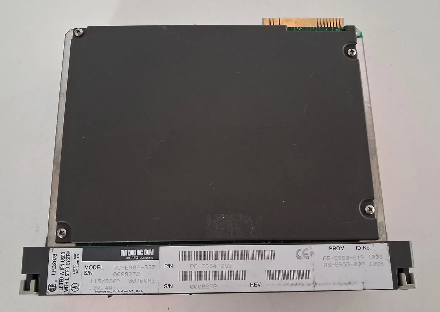Modicon PC-E984-385 Programmable Controller CPU - 3