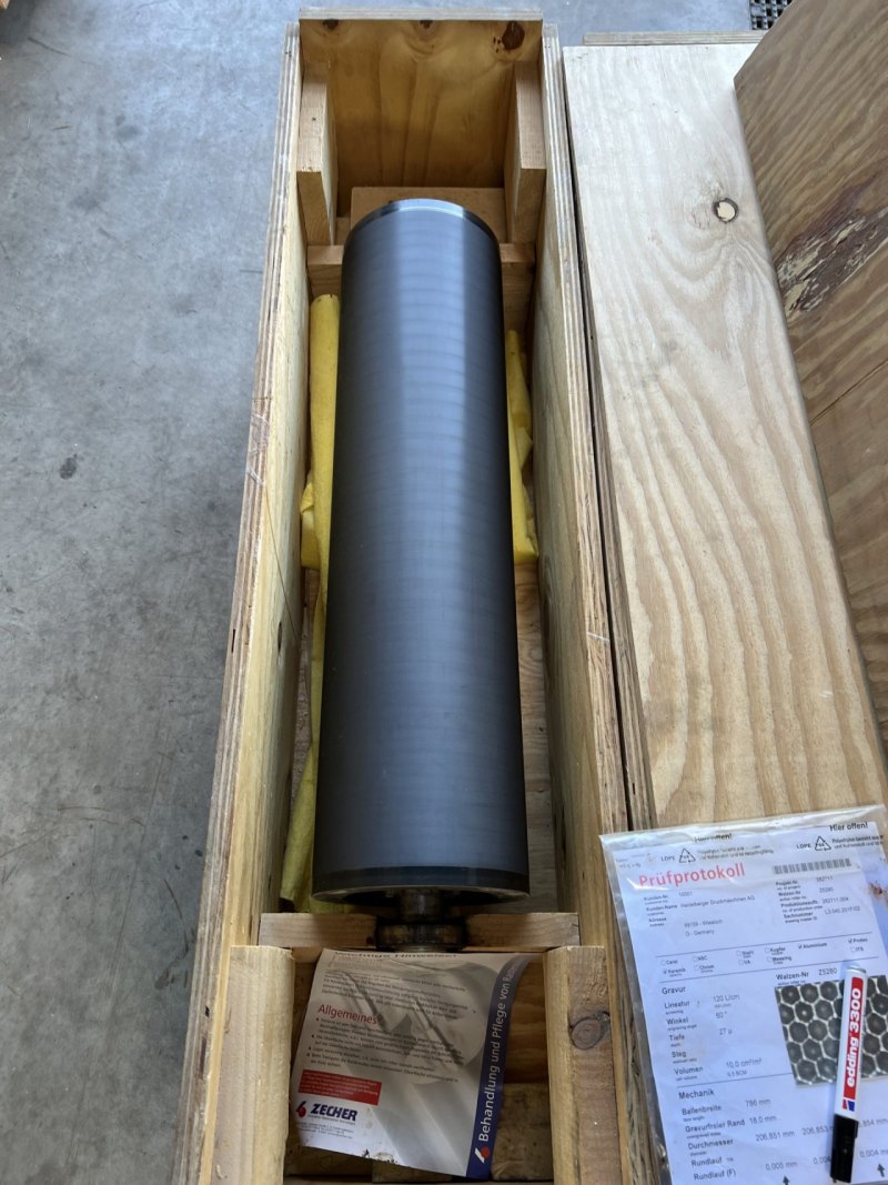Rouleaux tramés Anilox pour groupe verni Heidelberg XL 75