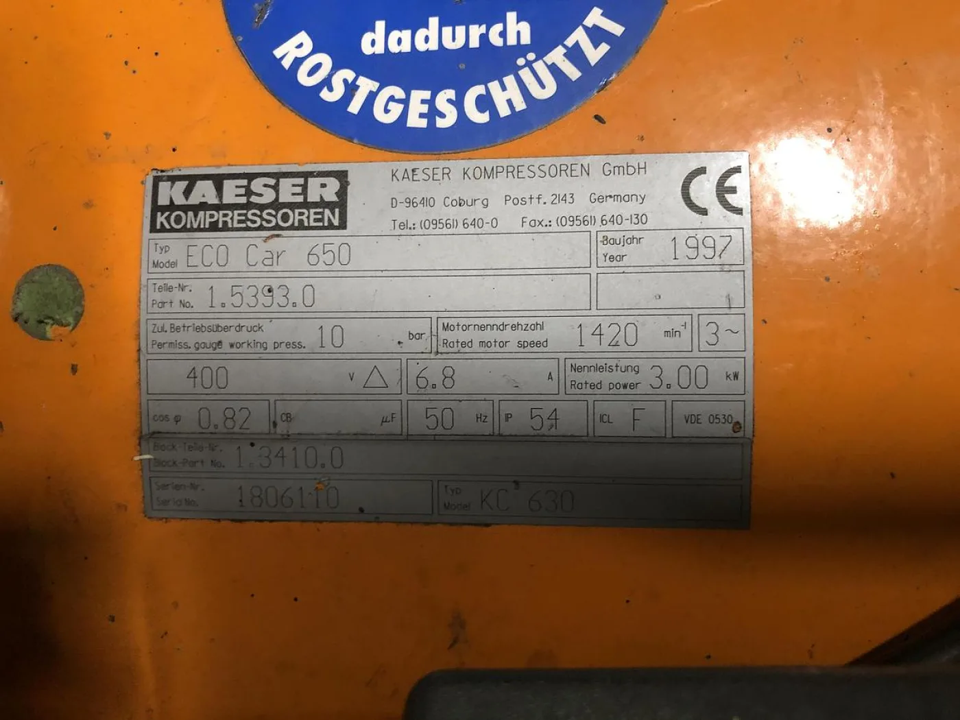 1997 Kaeser ECO-CAR650 - 5