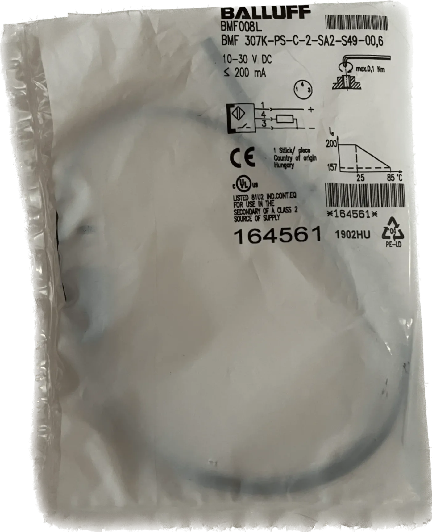 BALLUFF BMF 307K-PS-C-2-SA2-S49-00,6 - 2