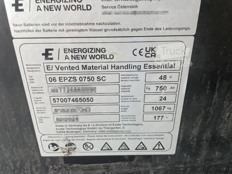 Exide 48V   6 EPZS 750