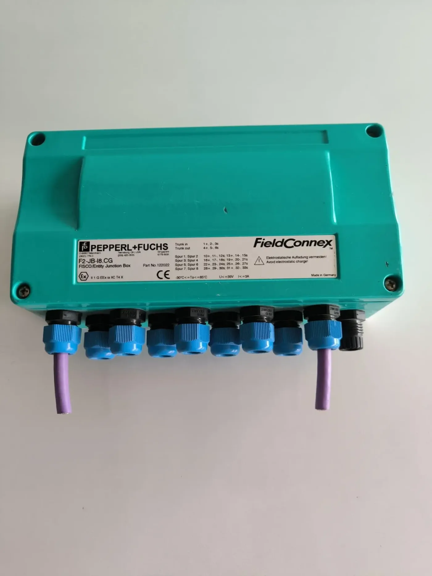 JUNCTION BOXES PEPPERL + FUCHS F2-JB-I8.CG ATEX - 1