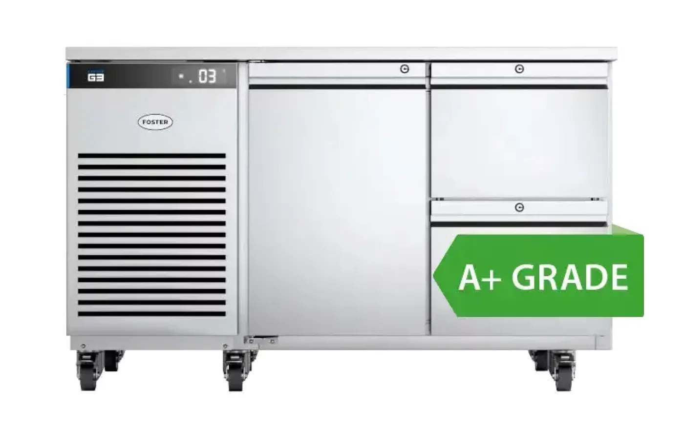 Foster EP1/2H/43-142 EcoPro G3 1 Door & 2 Drawer Refrigerated Counter 280 Litres - islandcatering - 1