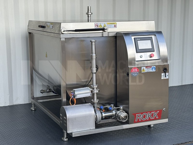 500 Ltr ROKK RMELT-500 Jacketed Frozen Fat Oil Butter Chocolate Batch Melter (Brand New)