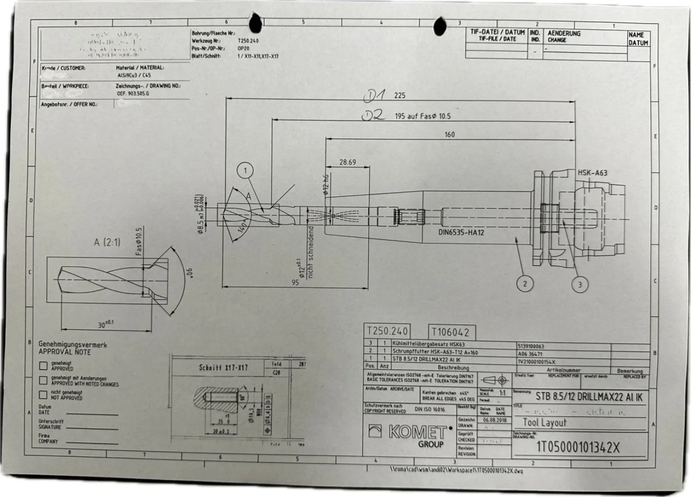 Komet STB 8.5/12 DRILLMAX22 Al IK (1) - 1