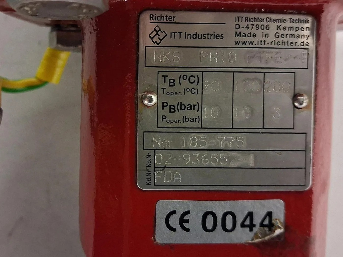 Rotork Gears AB210N Valve Gearbox with PTFE Lined Butterfly Valve - 2