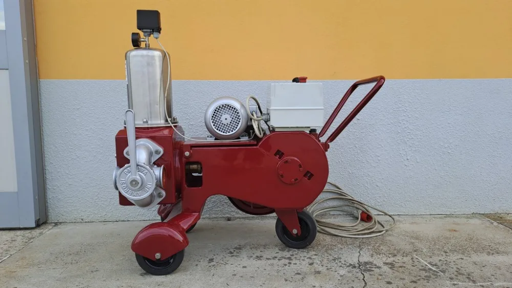 PISTON PUMP AMBROSI MOD. 200HL, SINGLE-CYLINDER, BRONZE BODY PUMP, SECOND-HAND MACHINE