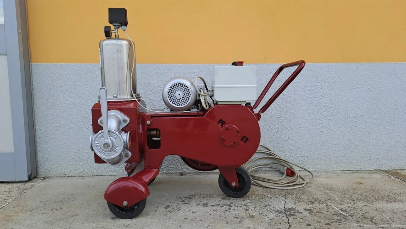PISTON PUMP AMBROSI MOD. 200HL, SINGLE-CYLINDER, BRONZE BODY PUMP, SECOND-HAND MACHINE - 1