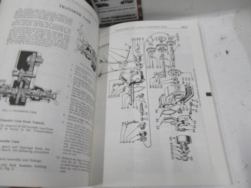 Boek maintenance manual for Willys Truck