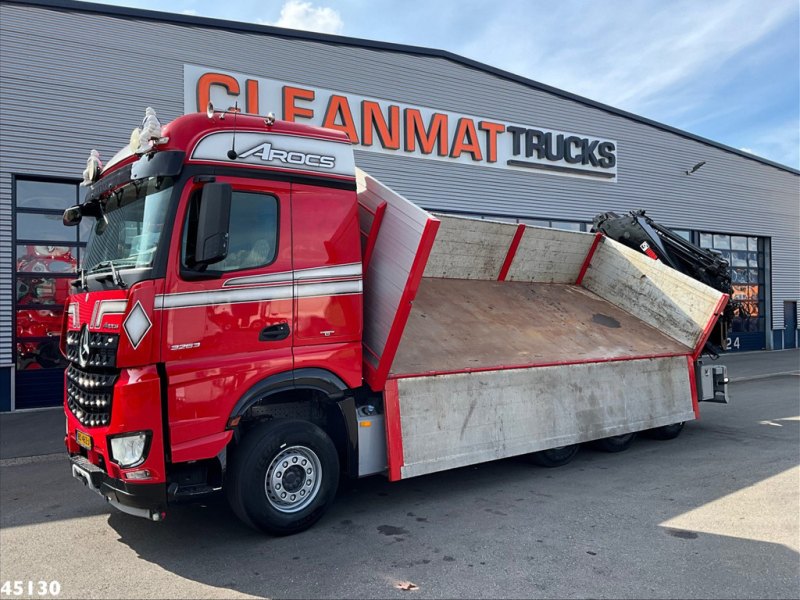 Mercedes-Benz Arocs 3263 8x4 Euro 6 Hiab 37 Tonmeter laadkraan + Fly-Jib