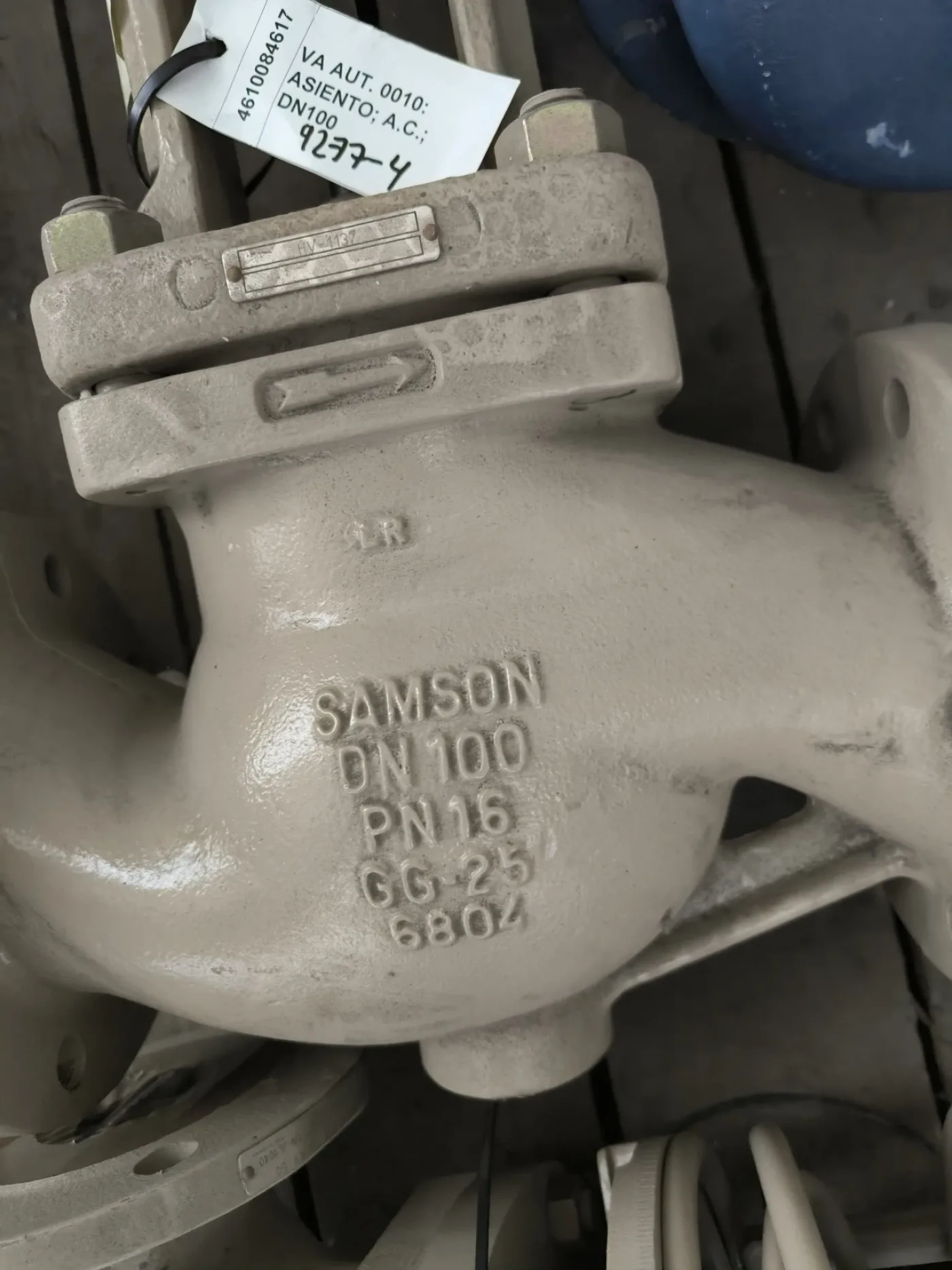 PROPORTIONAL CONTROL VALVE SAMSON DN100 PN16 ATEX WITH PNEUMATIC ACTUATOR AND SAMSON 3768 LIMIT SWITCH - 2
