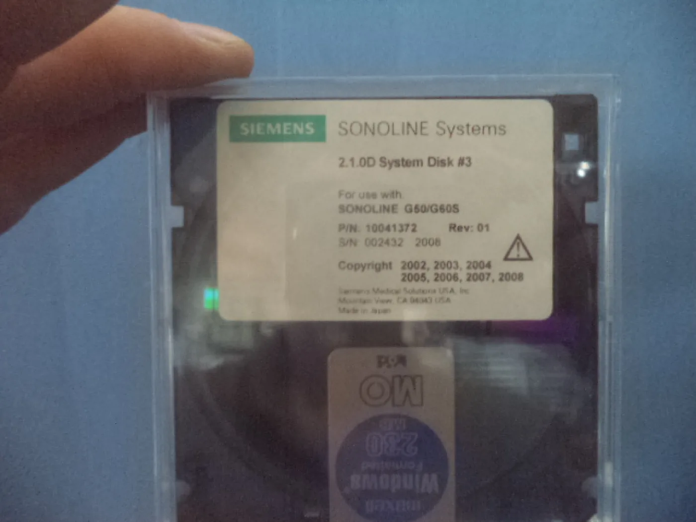 System Disk Sonoline G50/G60S (Gebraucht, sehr gut) - 1
