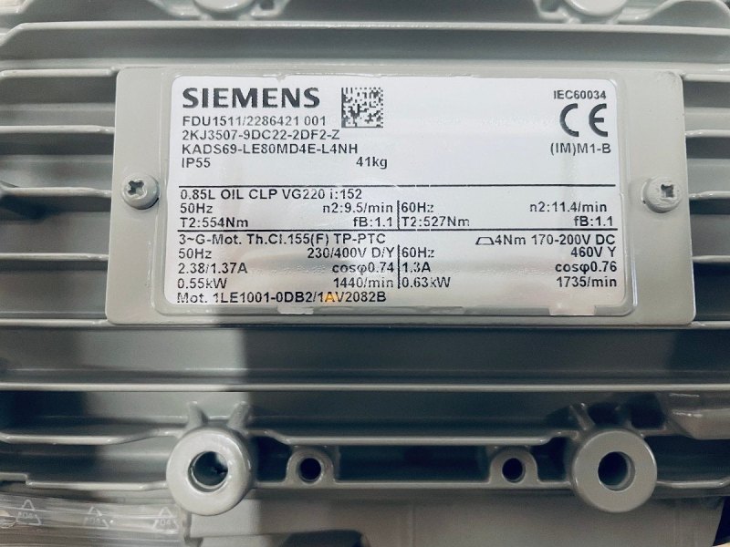 Getriebemotor Siemens KADS69-LE80MD4E-L4NH
