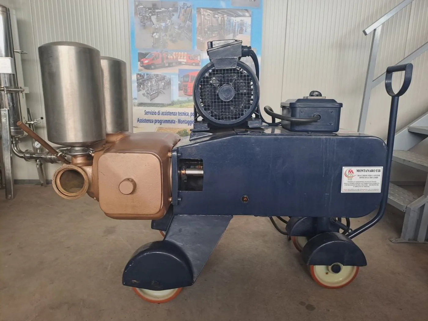 PISTON PUMP VELO MOD. 400HL, TWIN-CYLINDER WITH BRONZE BODY PUMP, SECOND-HAND MACHINE - 5