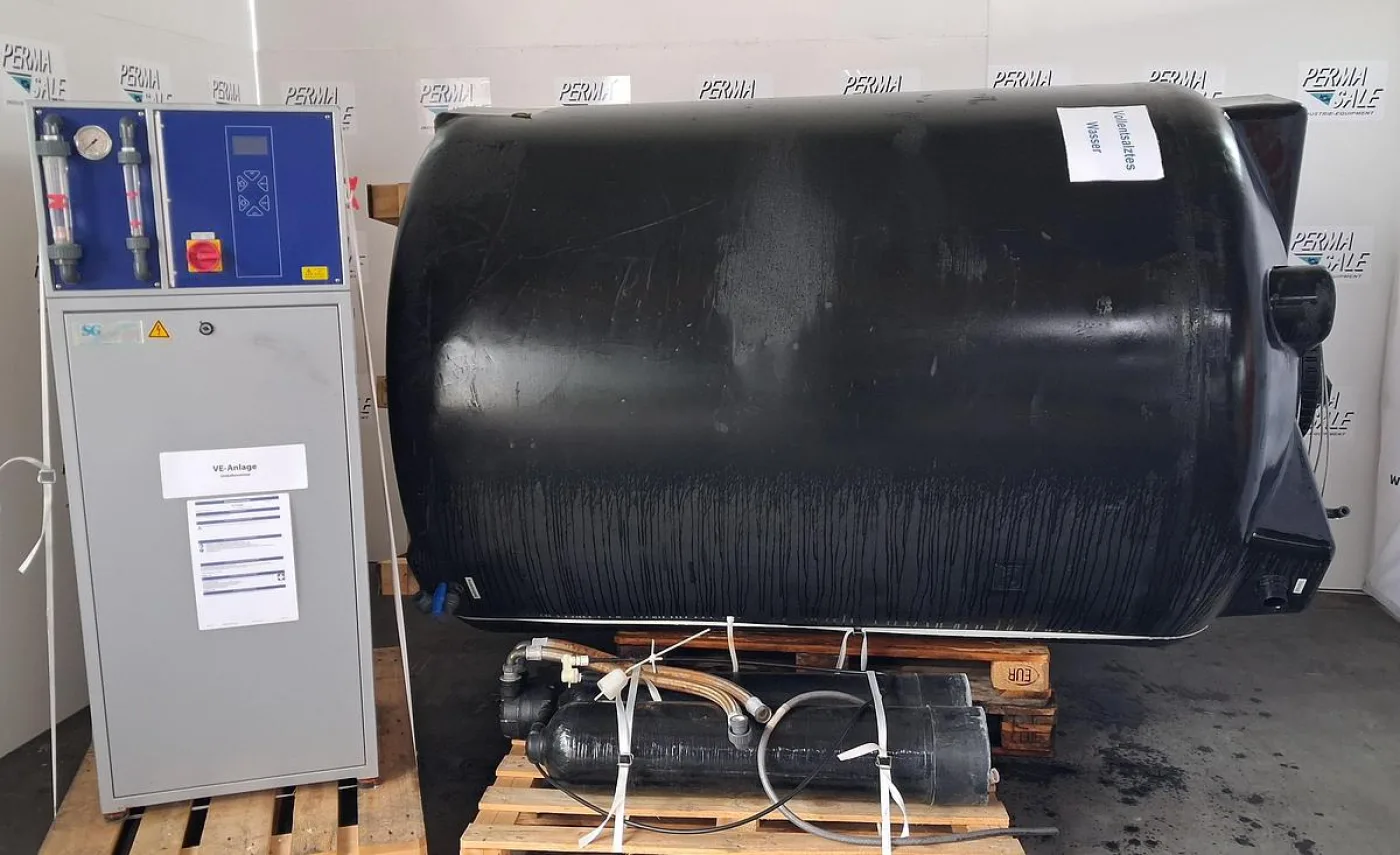 SG Water Umkehrosmoseanlage, Typ RO-1000 S, kombiniert mit einem 4 m³ Prozesswassertank - 5