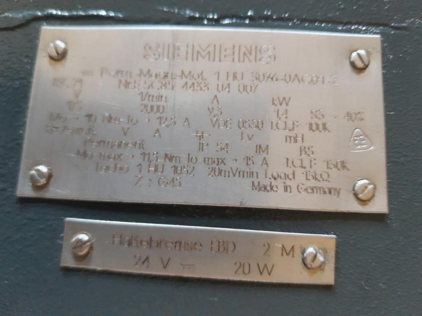 1 HU 3073 / 3076 SIEMENS / DECKEL 1988 - 3