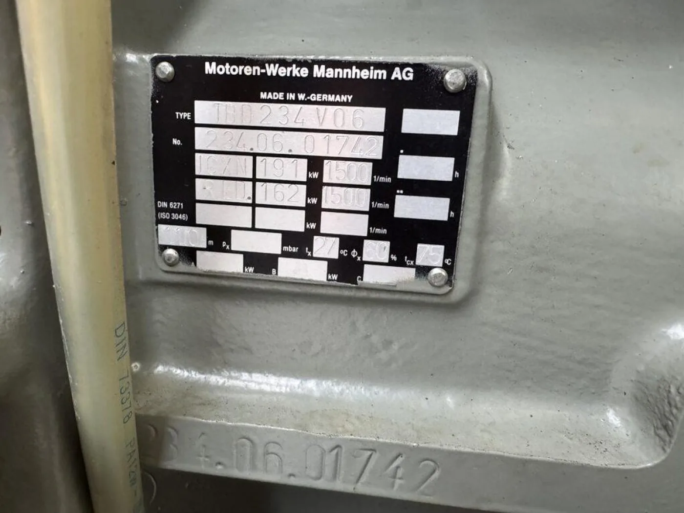 MWM TBD 234-V6 / AEG GEN.SET 165 KVA - 7
