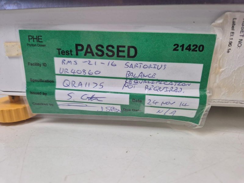Sartorius Cubis MSE20201S Balance + YP30 Printer