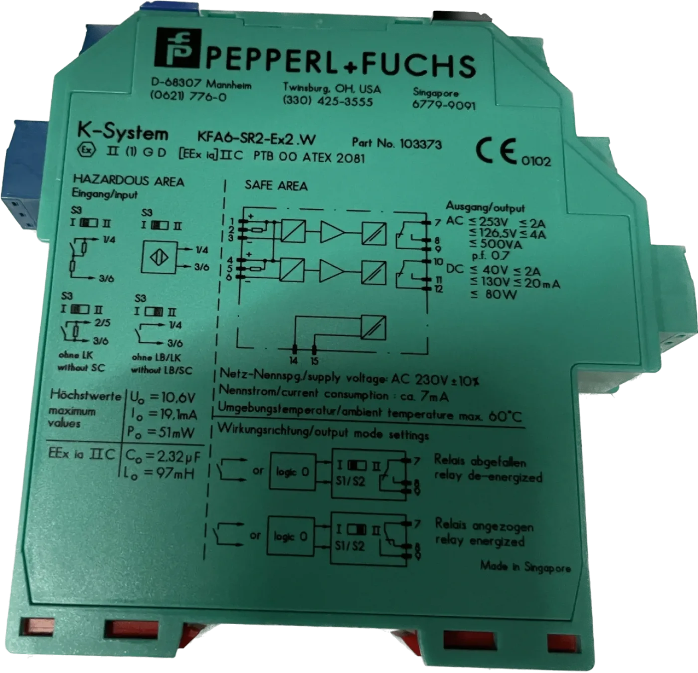 Pepperl+Fuchs Schaltverstärker KFA6-SR2-Ex2.W - 2